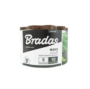 Lem trávníku Bradas 9 m x 10 cm, hnědý BROBFB0910