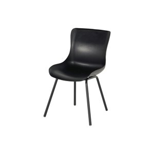 Jídelní židle Sophie Rondo s alu podnoží, Carbon Black HN21701008