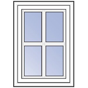 Okno k domku MODERN, křížové příčky HR1342397-MODERN
