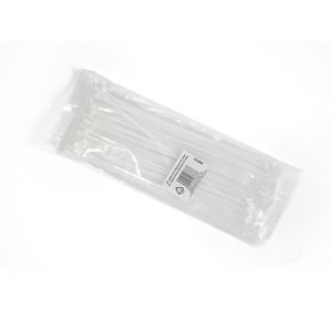 Plastové stahovací pásky 200 mm (50 ks), bílá MA556751
