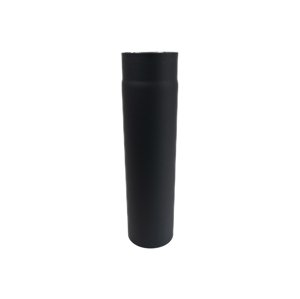Roura kouřová 130 mm/50 cm, silnostěnné 1,5 mm, černá MA654161