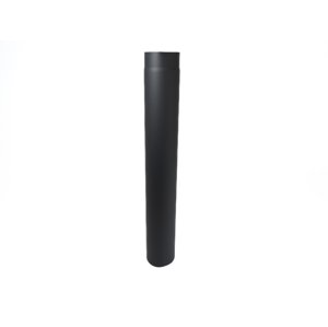 Roura kouřová 125 mm/100 cm, silnostěnné 1,5 mm, černá MA654472