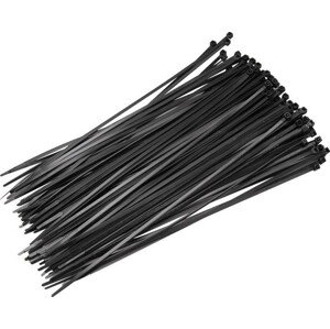 Plastové stahovací pásky 200 mm (100 ks), černá ZJSG03598BL