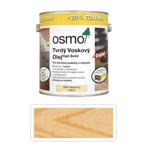 OSMO 3062 Tvrdý voskový olej Original 3l bezbarvý matný