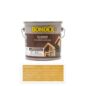 BONDEX Classic - matná tenkovrstvá syntetická lazura 2.5 l Dub