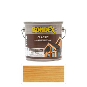 BONDEX Classic - matná tenkovrstvá syntetická lazura 2.5 l Oregonská Pinie