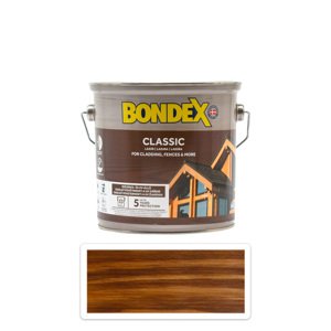 BONDEX Classic - matná tenkovrstvá syntetická lazura 2.5 l Ořech