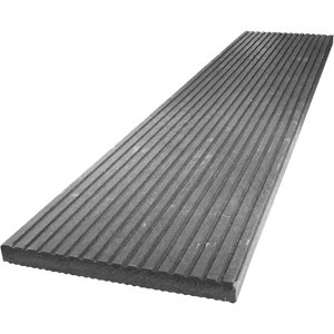 Plastová terasová prkna Transform 30x330x1500, rýhovaná, šedá