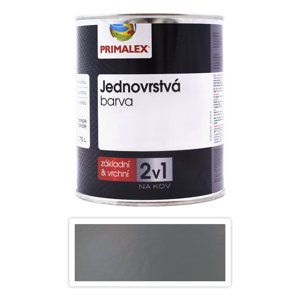 PRIMALEX 2v1 - syntetická antikorozní barva na kov 0.75 l Šedá