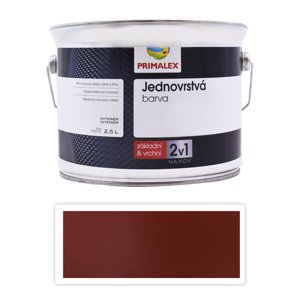 PRIMALEX 2v1 - syntetická antikorozní barva na kov 2.5 l Červenohnědá