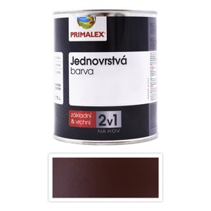 PRIMALEX 2v1 - syntetická antikorozní barva na kov 0.75 l Hnědá