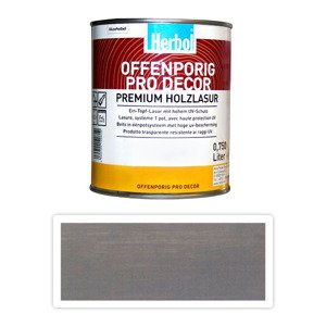 HERBOL Offenporig Pro Decor - univerzální lazura na dřevo 0.75 l Středně šedá