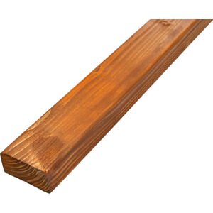 Latě na lavičku dřevěné, smrk, barvené - odstín borovice 35x70x1750, kvalita AB