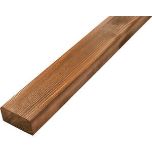Latě na lavičku dřevěné, smrk, barvené - odstín ořech 35x70x1500, kvalita AB