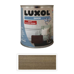 LUXOL Dekor - krycí olejová lazura na dřevo 0.75 l Rustikální dub