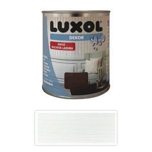 LUXOL Dekor - krycí olejová lazura na dřevo 0.75 l Skandinávská bílá