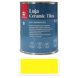 TIKKURILA Luja Ceramic Tiles - barva na keramické obklady 0.9 l Schwefelgelb / Sírově žlutá RAL 1016