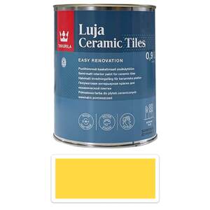 TIKKURILA Luja Ceramic Tiles - barva na keramické obklady 0.9 l Zinkgelb / Zinkově žlutá RAL 1018