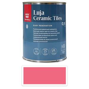 TIKKURILA Luja Ceramic Tiles - barva na keramické obklady 0.9 l Altrosa / Starorůžová RAL 3014