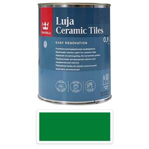 TIKKURILA Luja Ceramic Tiles - barva na keramické obklady 0.9 l Türkisgrün/Tyrkysová zelená RAL 6016