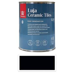 TIKKURILA Luja Ceramic Tiles - barva na keramické obklady 0.9 l Tiefschwarz / Černá RAL 9005