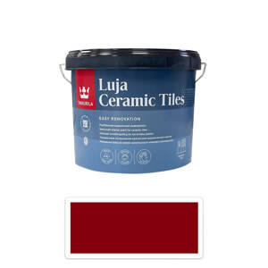 TIKKURILA Luja Ceramic Tiles - barva na keramické obklady 2.7 l Purpurrot/Purpurově červená RAL 3004