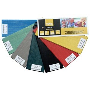 PNZ Vzorník Barevný olej - barevné odstíny - vějíř