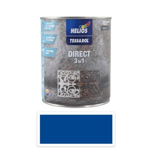 TESSAROL Direct 3in1 - antikorozní barva na kov 0.75 l Modrá RAL 5017