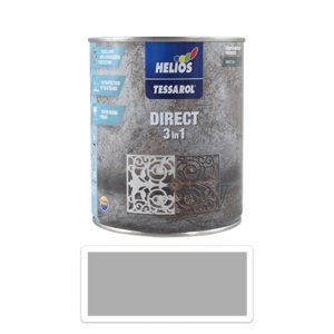TESSAROL Direct 3in1 - antikorozní barva na kov 0.75 l Světle šedá RAL 9006