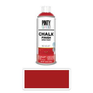 PINTYPLUS CHALK - křídová barva ve spreji na různé povrchy 400 ml Sametově červená CK804