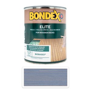 BONDEX Elite - odolný rychleschnoucí ochranný olej na dřevo v exteriéru 0.75 l Křemenně šedá