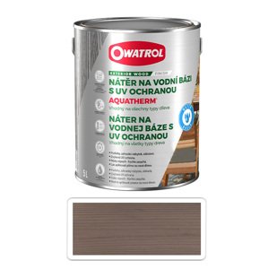 OWATROL Aquatherm - UV ochranný nátěr na dřevěné povrchy v interiéru a exteriéru 5 l Grafitově šedá