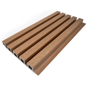 Obkladové panely - lamelové, WPC dřevoplast Dřevoplus Profi 25x196,5x2800 - Teak