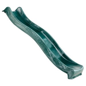 Plastová zelená skluzavka s vlnkou, délka 220 cm