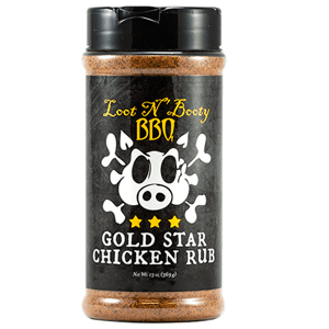 Loot N' Booty BBQ Gold Star Chicken grilovací koření, 369 g