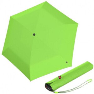 Lehký dámský skládací plochý deštník - Knirps US.050 NEON GREEN