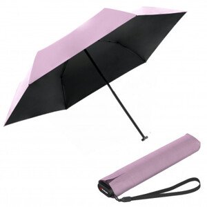 Lehký dámský skládací plochý deštník - Knirps US.050 ROSE WITH BLACK