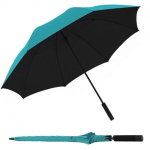 Knirps Knirps U.900 XXL TURQUOISE WITH BLACK - ultralehký holový deštník