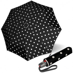 Elegantní dámský plně automatický deštník - Knirps T.200 DOT ART BLACK