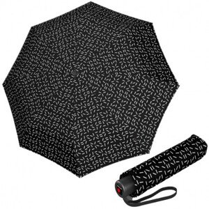 Elegantní dámský skládací deštník - Knirps A.050 2DANCE BLACK