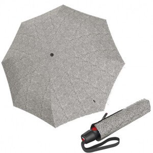 Eko elegantní dámský plně automatický deštník - Knirps T.200 Nuno Ishidatami Grey