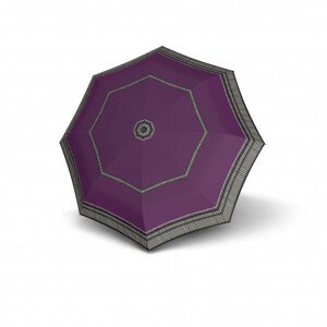 Doppler Magic Fiber Graphic - dámský plně automatický deštník, fialová, geometrický / abstraktní
