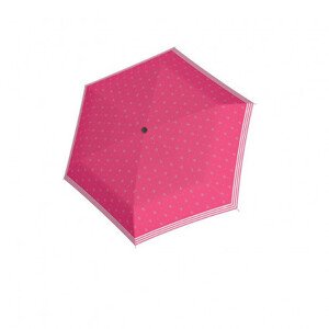 Doppler Fiber Havanna Sailor - dámský skládací deštník, růžová, geometrický / abstraktní