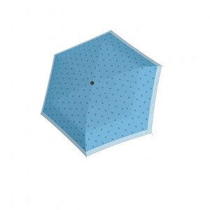 Doppler Fiber Havanna Sailor - dámský skládací deštník, modrá, geometrický / abstraktní