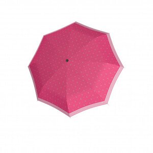 Doppler Fiber Mini Sailor - dámský skládací deštník, růžová, geometrický / abstraktní