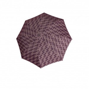 Doppler Carbonsteel Magic Glow - dámský plně automatický deštník, fialová, geometrický / abstraktní