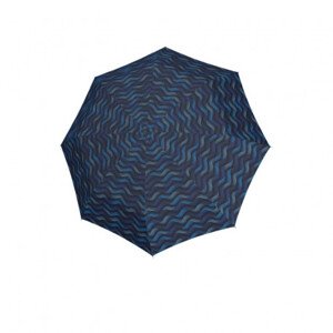 Doppler Fiber Magic Gravity - dámský plně automatický deštník, modrá, geometrický / abstraktní