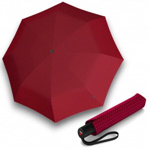 Elegantní dámský plnoautomatický deštník - Knirps A 200 Medium Duomatic Joy Red