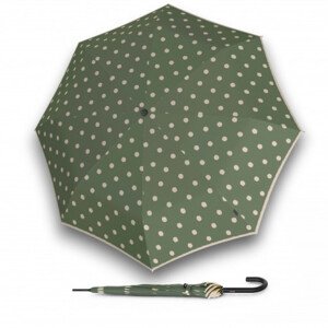 Elegantní holový vystřelovací deštník - Knirps A.760 Stick Automatic Dot Art Aloe