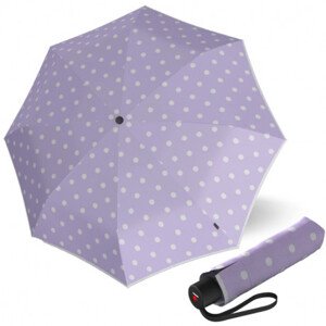 Elegantní dámský skládací deštník - Knirps A.050 MEDIUM Dot Art Lavender